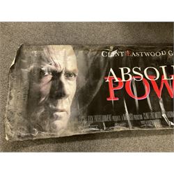 Ten large vinyl film posters, to include The Aristocats, Absolute Power, First Knight, etc 