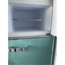 Amica - fridge freezer in light blue finish - THIS LOT IS TO BE COLLECTED BY APPOINTMENT FROM DUGGLEBY STORAGE, GREAT HILL, EASTFIELD, SCARBOROUGH, YO11 3TX