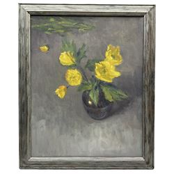 Neil Tyler (British 1945-): ‘Welsh Poppies’, oil on canvas signed and dated ‘06, titled verso 49cm x 39cm