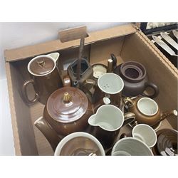 Cased canteen of cutlery, together with set of fish flatware, French teawares etc, in two boxes 