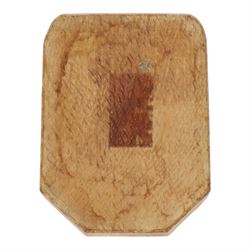Mouseman - oak ashtray, of rectangular form with canted corners, with carved mouse signature, by the workshop of Robert Thompson of Kilburn