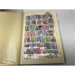 Various Royal Mail PHQ cards, first day covers, World stamps including Poland, Uruguay, Pakistan etc, housed in sixteen albums / folders, in one box