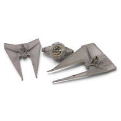 Collection of Kenner/Palitoy Star Wars vehicles, including Tie Interceptor, Battle Damaged X-Wing, Snow Speeder, Darth Vader's Tie Fighter, Tie Fighter, Rebel Transport and Slave I 
