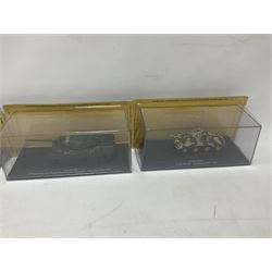 DeAgostini The Combat Tanks Collection -  forty-six periodical issued die-cast models of tanks; in plastic display cases in unopened blister packs (46)