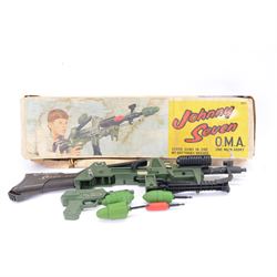 Topper Toys Johnny Seven 'OMA' One Man Army plastic gun with grenade, armour-piercing shel...