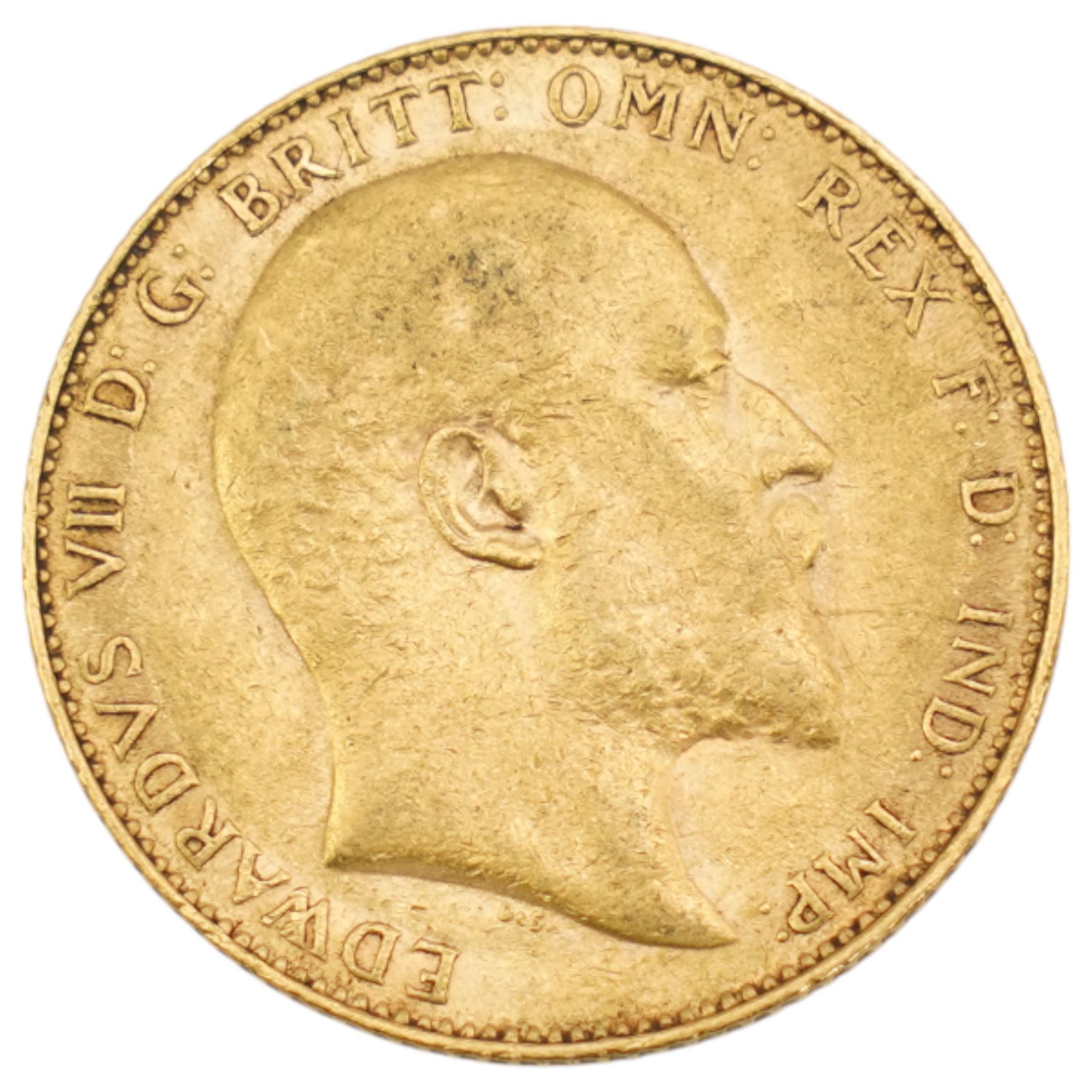 King Edward VII 1908 gold full sovereign coin