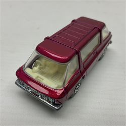 Matchbox 1-75 Series 'Superfast' ex-shop stock - eight models comprising 9e AMX Javelin, 13e Baja Buggy, 14d Iso Grifo, 19e Road Dragster, 22d Freeman Intercity Commuter, 23e Volkswagen Camper, 27e Lamborghini Countach and 29d Racing Mini; all boxed (8)