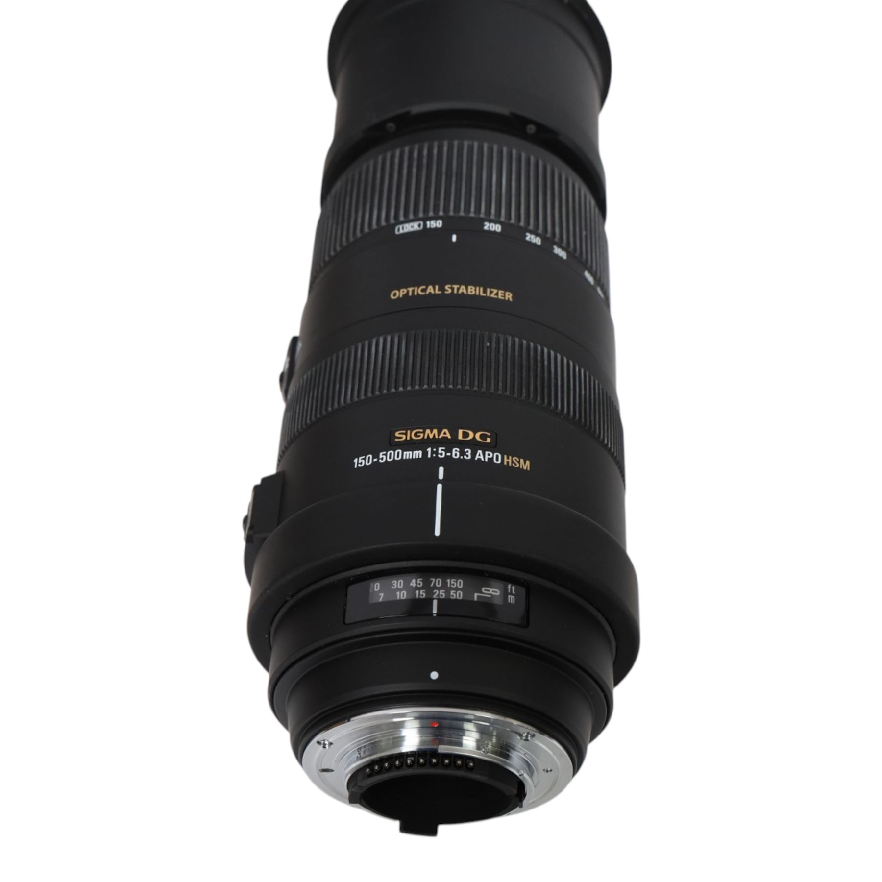 Sigma DG 150-500mm 1:5-6.3 APO HSM lens, in soft carry case