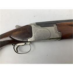 Winchester Japan 5500 12-bore by two-and-three quarters over-and-under double barrel boxlock ejector sporting gun, with 71cm barrels, ventilated rib and barrels, the walnut stock with chequered pistol grip and fore-end, single selective trigger and top safety, serial no.K542927E, L115cm overall; in gun sling SHOTGUN CERTIFICATE REQUIRED
