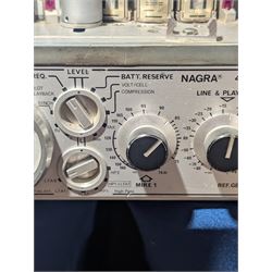 Nagra 4.2 portable mono reel to reel tape recorder, made in Switzerland, circa 1970