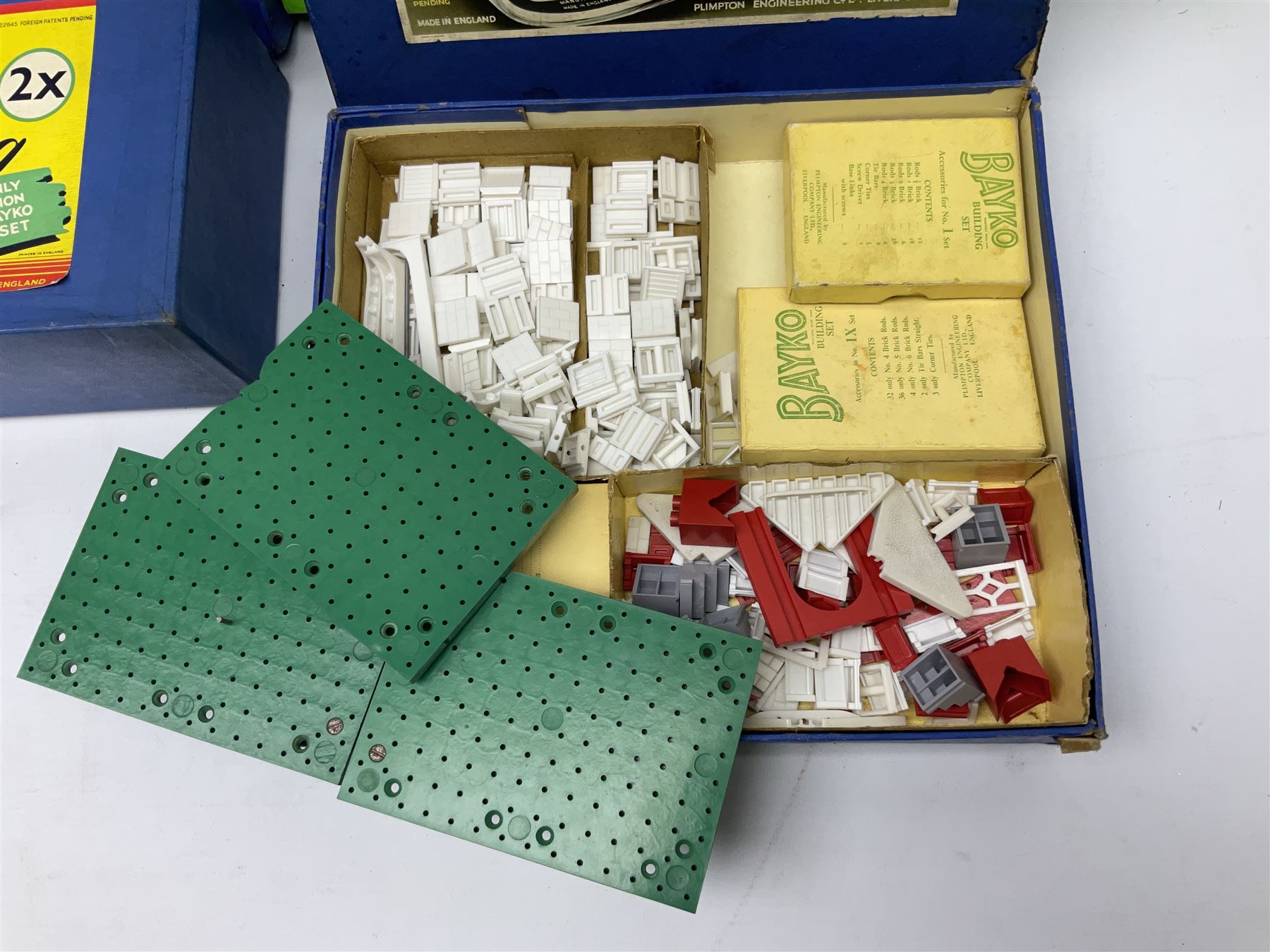 Three Bayko Building Sets comprising No.1 with Nos.2x & 3x Converting Sets; together with Subbuteo Table Football game containing two teams; all boxed (4)