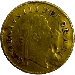 George III 1799 gold one third of a guinea coin