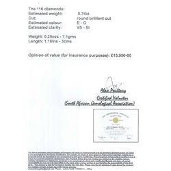 Pair of platinum African Paraiba tourmaline and diamond earrings by Scarab London, each pendant set with a modified octagonal cut tourmaline, surrounded by round brilliant cut diamonds and diamond set bail, London 2022, total tourmaline weight approx 6.12 carat, total diamond weight approx 0.74 carat, with Alan Poultney Gems report