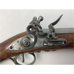 Webley Mark III .22 Sports Starting Pistol, top venting, with bakelite grips, boxed with instructions; and a reproduction Georgian Tower flintlock blunderbuss (2)
