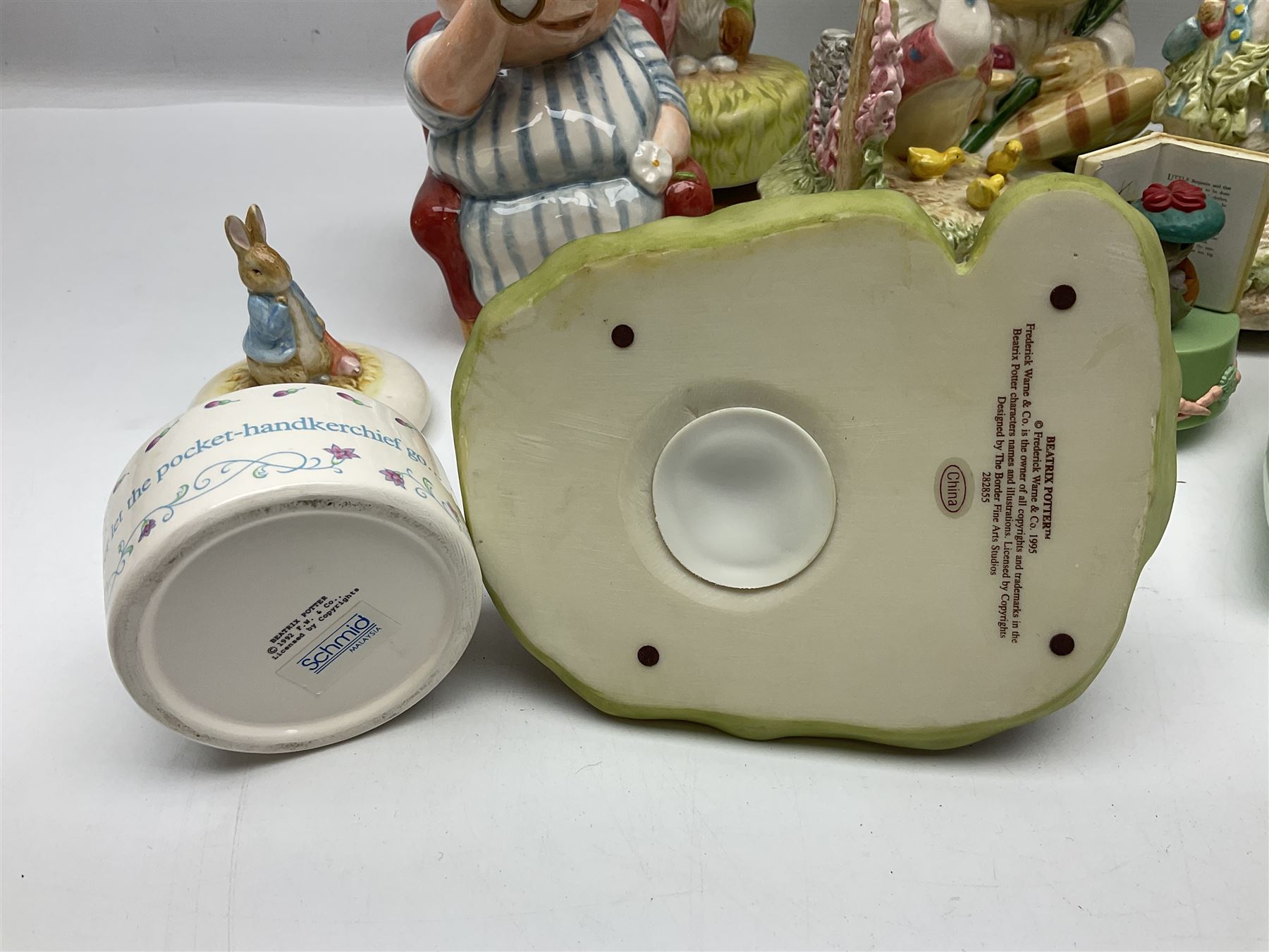 Collection of Border Fine Art studios Beatrix Potter ceramics