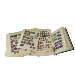 Great British and World stamps, including Antigua, Australia, Bahamas, Bahrain, Belgium, Denmark, Germany, Hungary etc, housed in two albums
