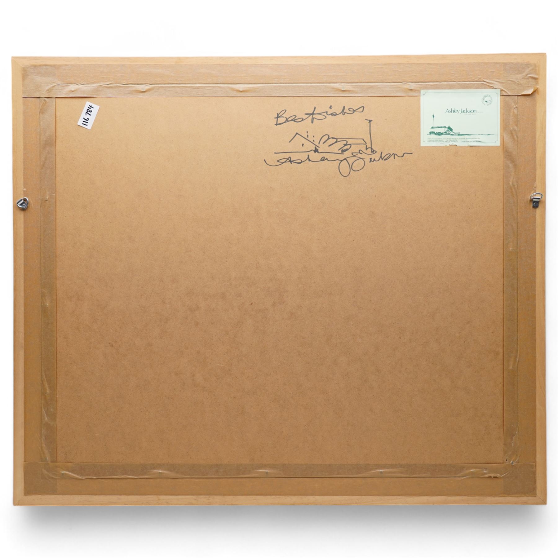 Ashley Jackson (Yorkshire 1940-): 'Where Turner Stood - Otley Chevin', watercolour signed, titled on accompanying certificate of authenticity 41cm x 55cm
Provenance: Purchased directly from the artist as part of his TV series 'A Brush with Ashley'