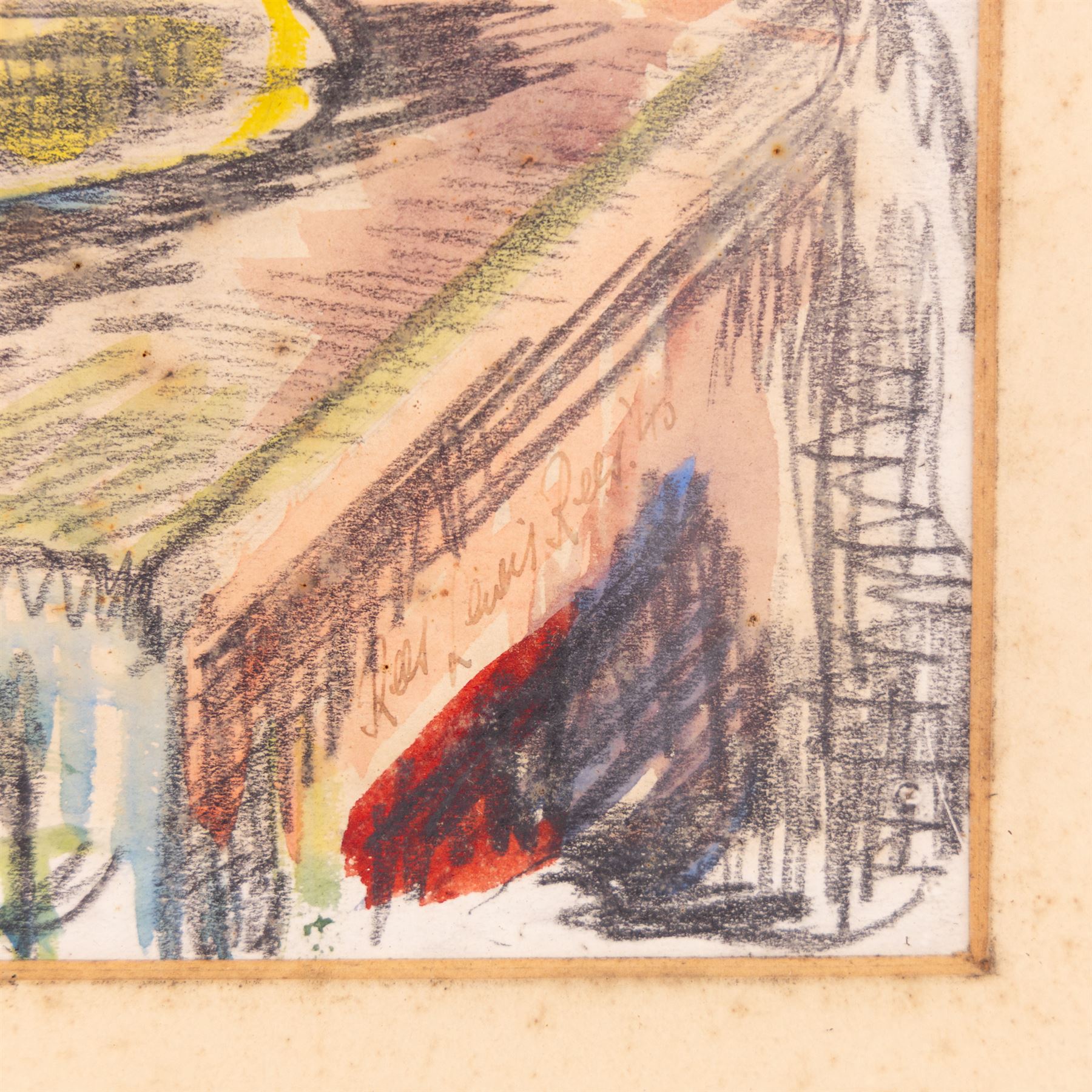 Rees Lewis Rees (British 20th Century): 'The Drawing Room Table' and 'The Saw Mill', two watercolours signed and indistinctly dated, 24cm x 33cm (2)