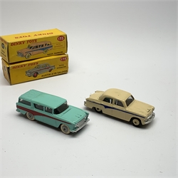 Dinky - Nash Rambler with windows No.173 and Austin A105 Saloon with blue flash and windows No.176, both boxed (2)