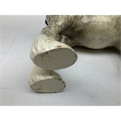 Beswick Shire horse in rocking horse grey no. 818, with printed mark beneath, H21cm