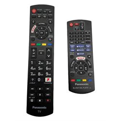 Panasonic 32 inch TV with DVD player and wall bracket and CD rack including various CDs 