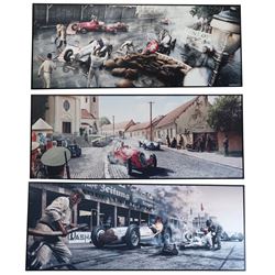 Three large prints on foamex board after Jan Rambousek and Peter Milerski