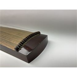 Japanese koto18-string half-tube zither with tuning key and instructions (Japanese text) L115cm