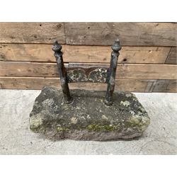 19th century cast iron boot scraper