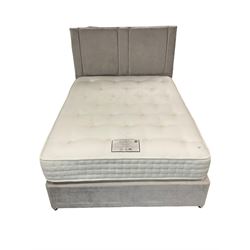 High grove - 5' Kingsize divan bed with headboard, with pocket sprung mattress 