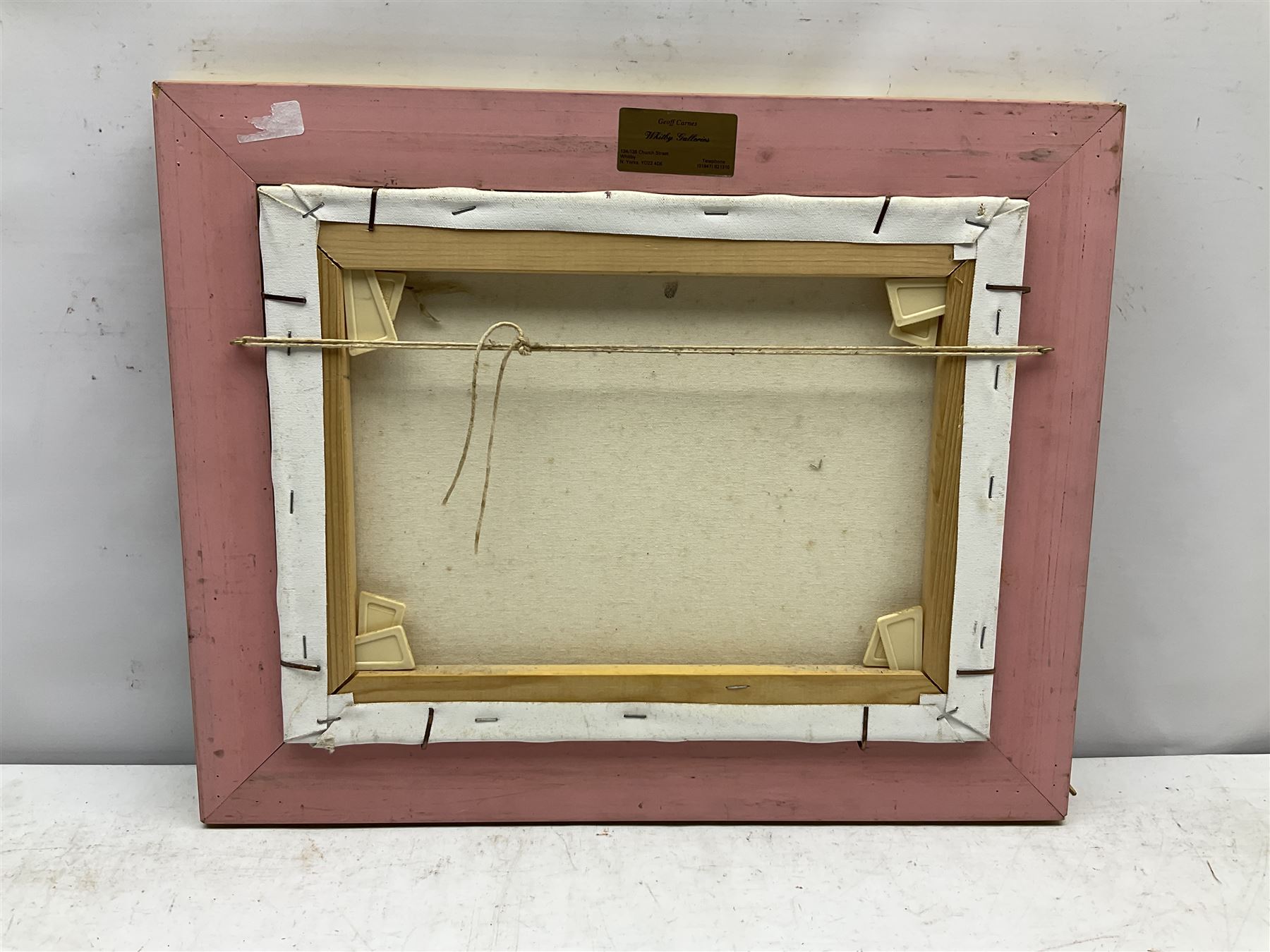 Barry Hilton (British 1941-): Snowy Winter Street Scene, oil on canvas signed 29cm x 39cm