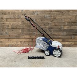 Petron PWR21CCGTA strimmer and a Spear & Jackson 1400W 2in1 Scarifier & Raker