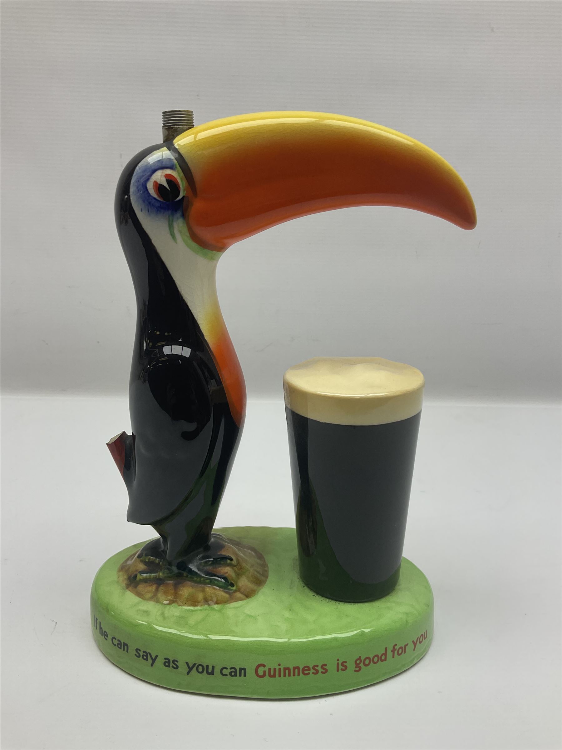 Carlton ware, Guinness Toucan lamp base, H24cm 