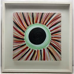 Sir Terry Frost RA (British 1915-2003): 'Sun Black', acrylic on canvas, signed titled and dated May 2000 verso (within the frame) 56cm x 56cm 
Provenance: private collection, purchased Phillips New Bond Street 25th September 2001 Lot 234