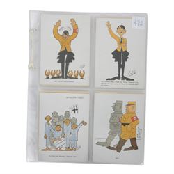 Fifteen German Third Reich and Dutch postcards, including Winter Help Work postcards, Dutc...