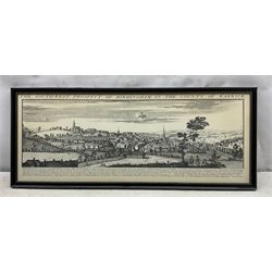 'The East Prospect of Birmingham' and 'The Southwest prospect of Birmingham in the County of Warwick': two 20th topographical engravings max 46cm x 89cm (2)