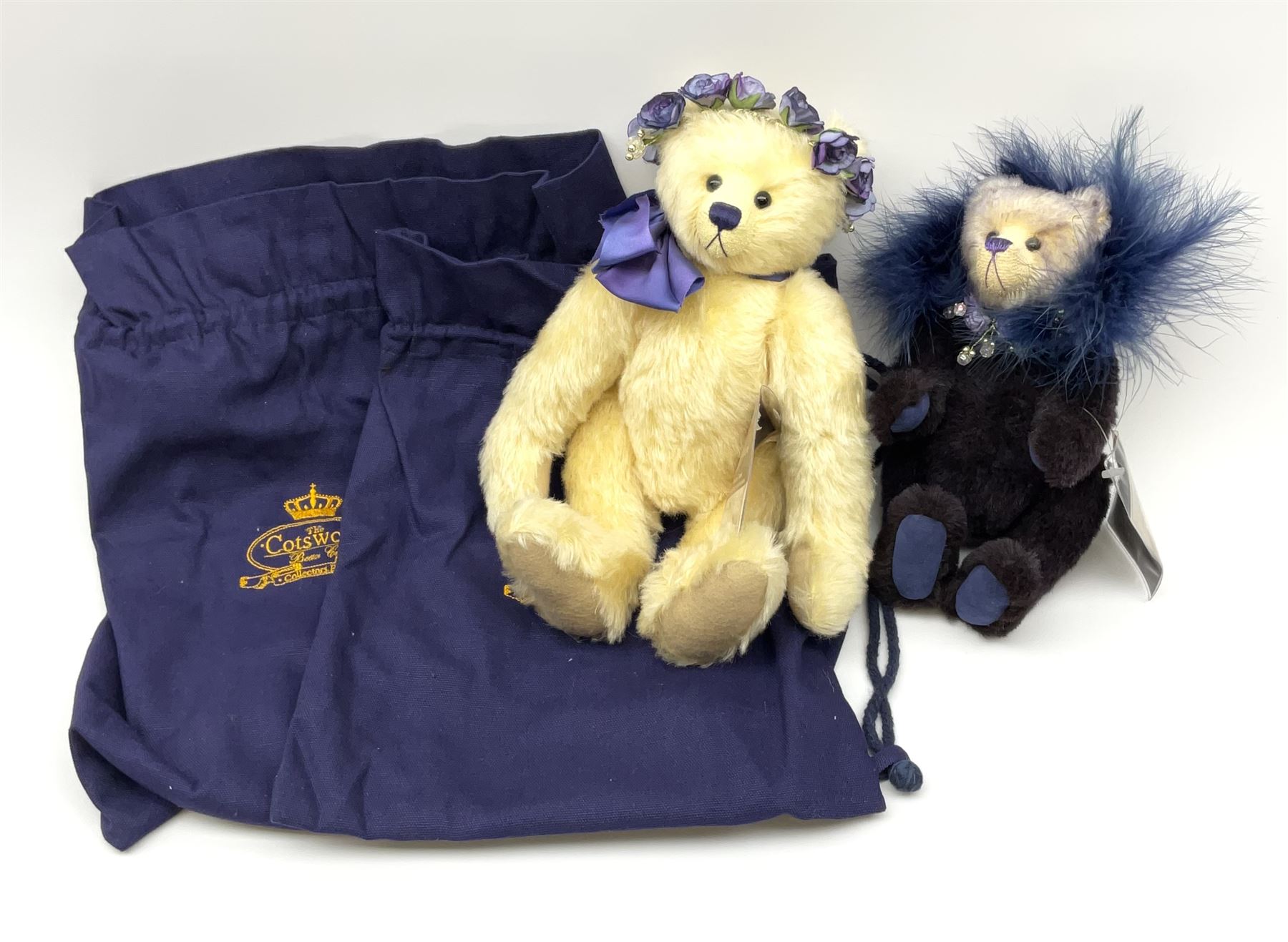 Two Cotswold Bear Company limited edition teddy bears in the Shop