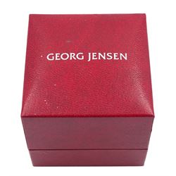 Silver devoted hearts ring by Regitze Overgaard for Georg Jensen, No 262, boxed