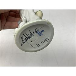 Two Lladro figures, comprising Garden Classic, no 7617 and Garden Song, no 7618, with original boxes and artists signature beneath, largest example H23cm