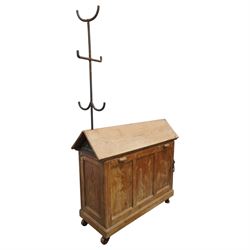 Musgrave & Co Ltd (Belfast) - late 19th century pine saddle horse, with three drawers to o...