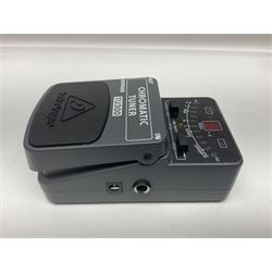 Dunlop Volume Pedal, Morley Pro Series Volume pedal, Behringer TU300 Chromatic Tuner, Sealey Digital multimeter etc; in Antler carrying case