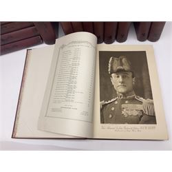 Wilson H.W. (Ed.): The Great War. The Standard History of the All-Europe Conflict. 1914-1919 Amalgamated Press. Uniformly bound in maroon/black cloth; and The War Illustrated. Seven bound volumes (Ex.8) 1914-1919. (20)
