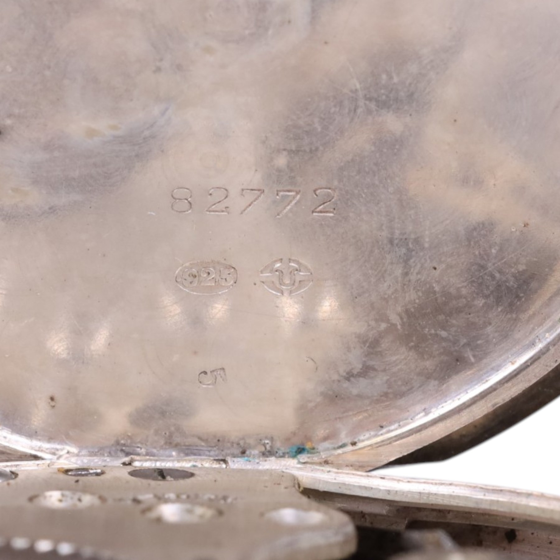 Continental silver ladies fob watch with silvered dial, stamped 800, on Albertina together with a silver cased open faced pocket watch, with silver import marks