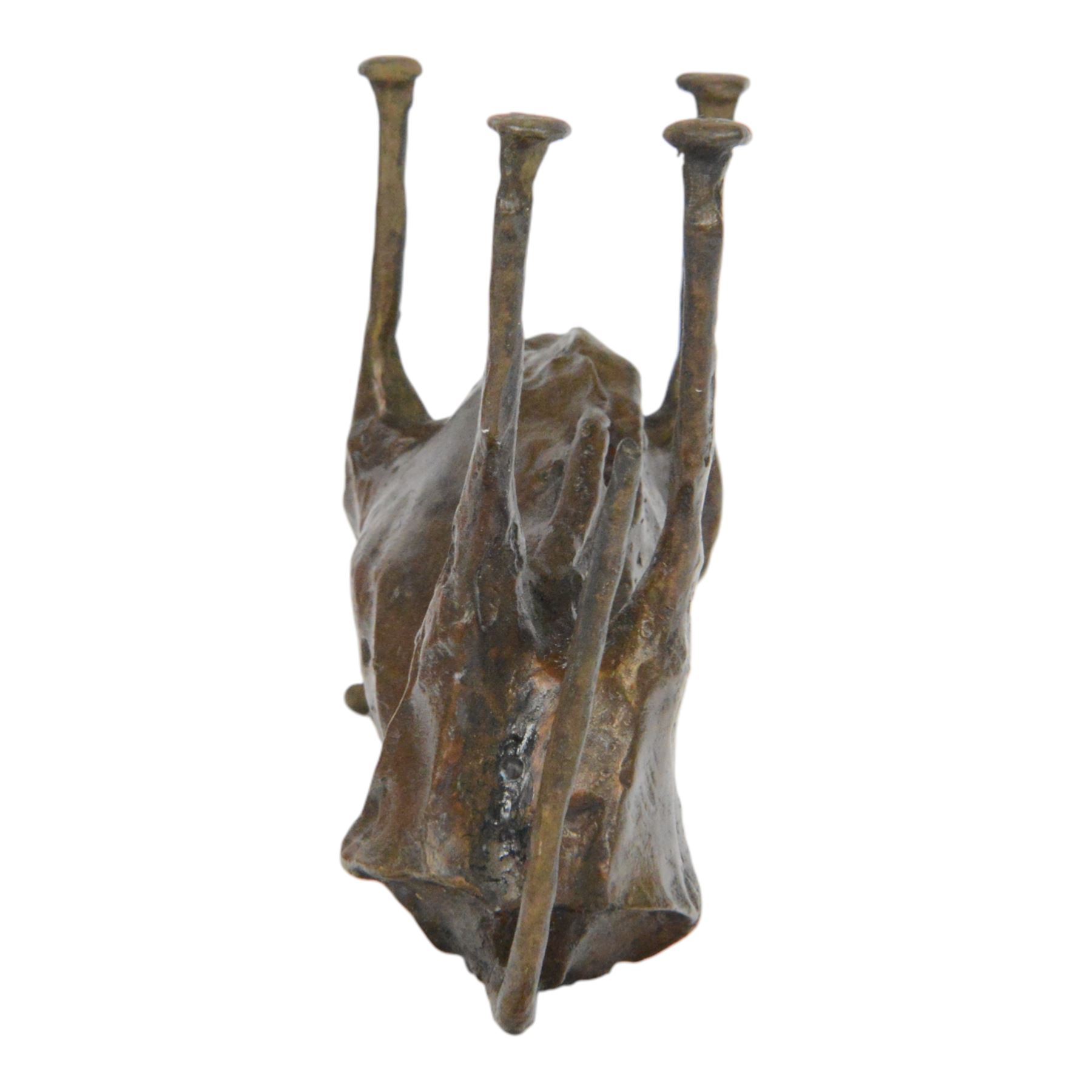 After Pablo Picasso (Spanish 1881-1973): bronze Andalusian bull, H14cm