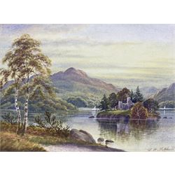 Attrib. William Frederick Mitchell (British 1845-1914): Loch Lomond, watercolour signed 25cm x 34cm