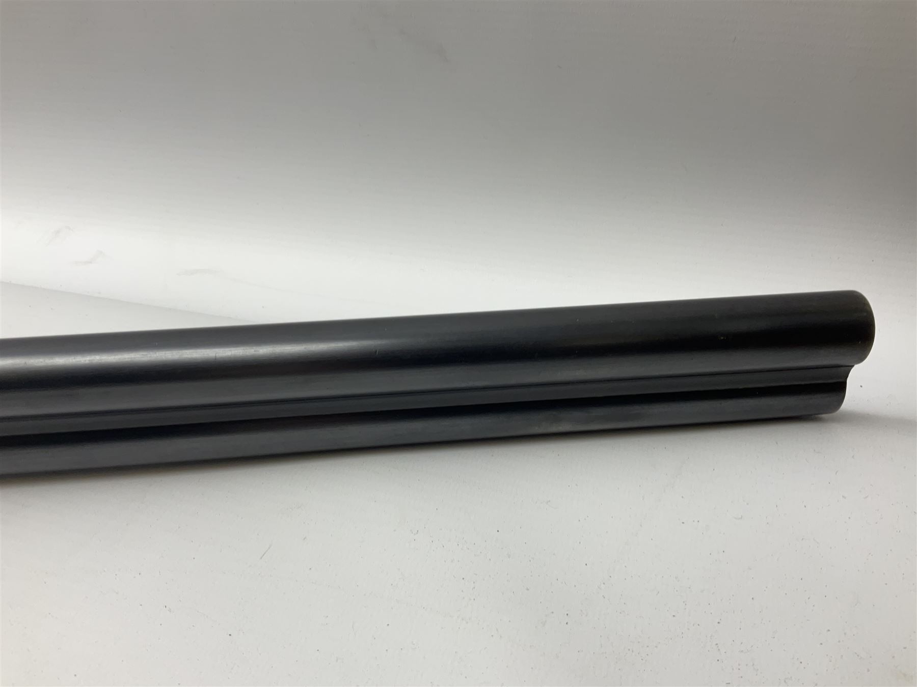 Smith Midgley Bradford 12-bore side-by-side double barrel side-lock ejector shotgun with 71cm barrels, engraved action with patented top lever, ivy leaf fences and top safety, walnut stock with chequered grip and fore-end, serial no.62409 to barrels and 1481 to action, L115cm overall SHOTGUN CERTIFICATE REQUIRED