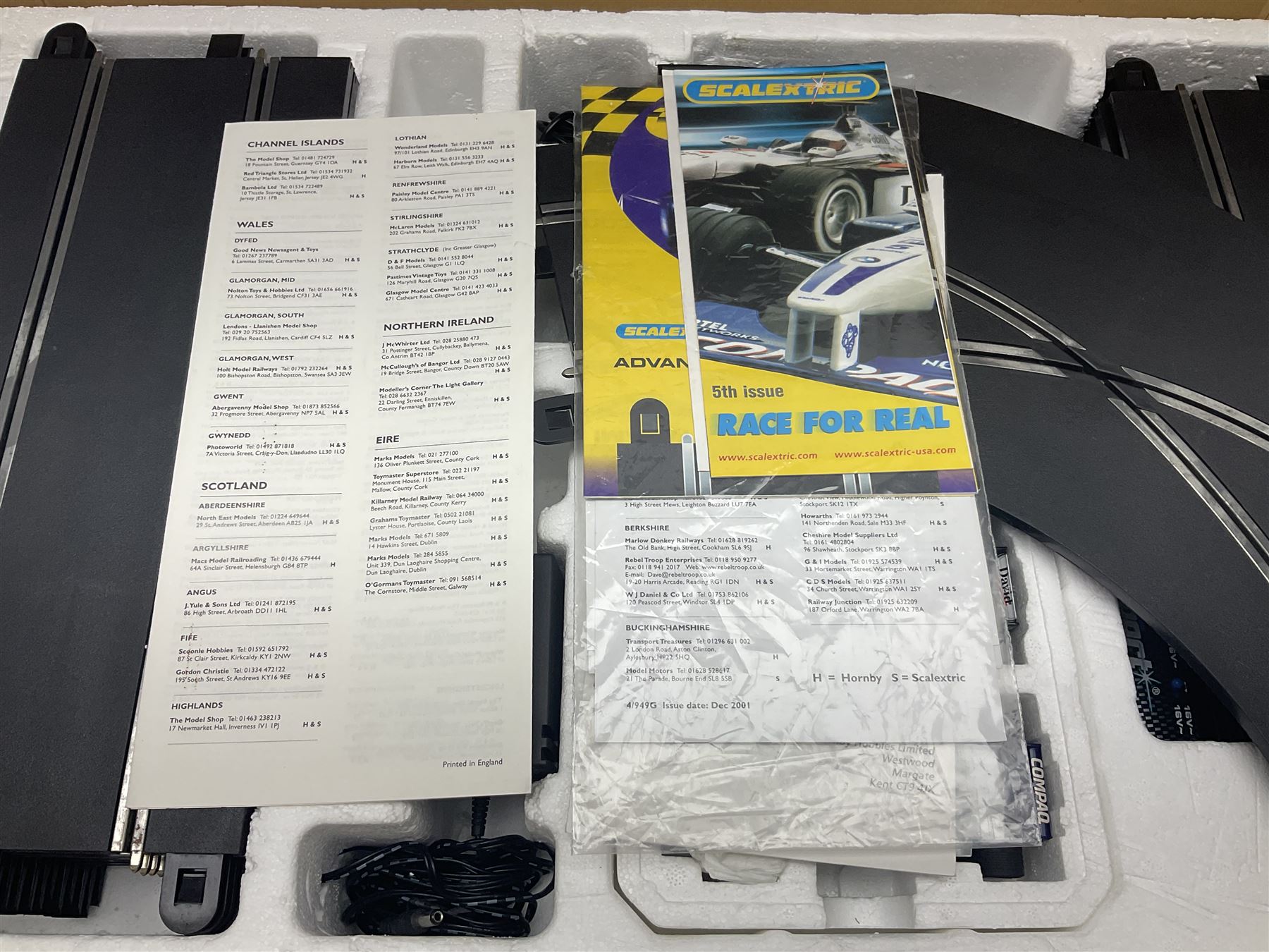 Scalextric - Formula One set with McLaren Mercedes and Williams BMW cars; and Speed Extreme set with Ford Focus cars; both boxed with accessories and paperwork; and Parker Pro-Action football game; boxed (3)