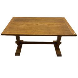 Rowntrees of Scarborough -  mid 20th century oak rectangular dining table