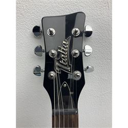 Italia Mondial electric guitar in blue with independent pick-ups, serial no.150066 L100cm; in original Italia carrying case 