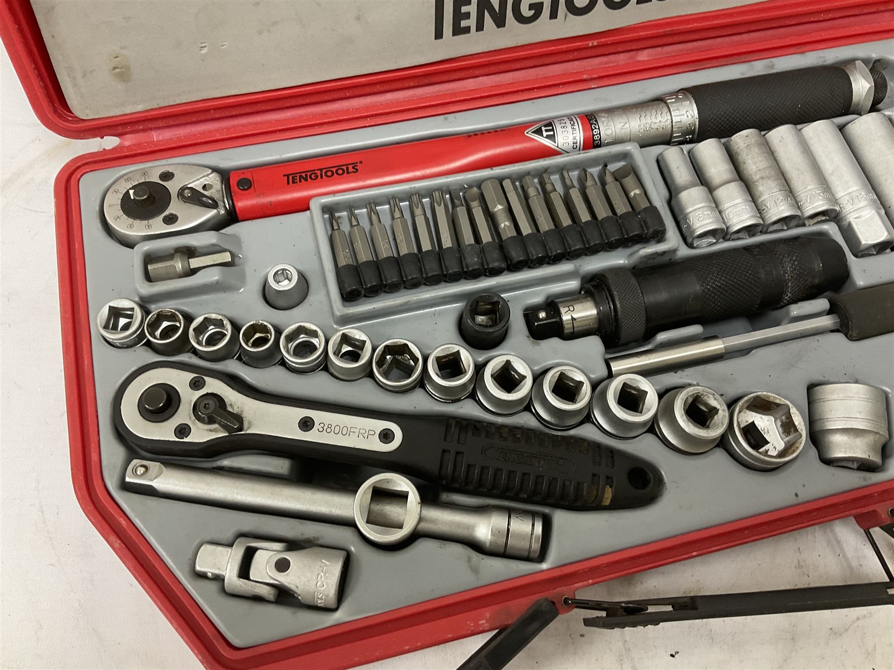 Mr Teng Tools 49 socket and spanner set in case (lacking 18mm), together with Dremel Multipro electric rotary tool