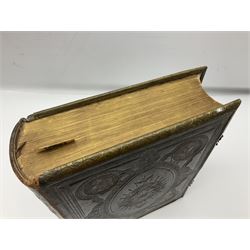Large leather bound illustrated Holy Bible 'Brown's Self-Interpreting Family Bible, containing the old & new testaments' by the late Rev. John Brown